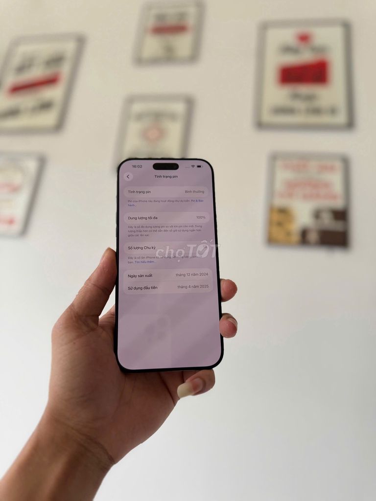 iPhone 16 Pro Max 256GB Đen VN SẠC 13L CÒN BH. Mua bán Điện thoại tại Thành phố Buôn Ma Thuột Đắk Lắk được đăng bởi Cầm Đồ PHÚT 89  hình 1