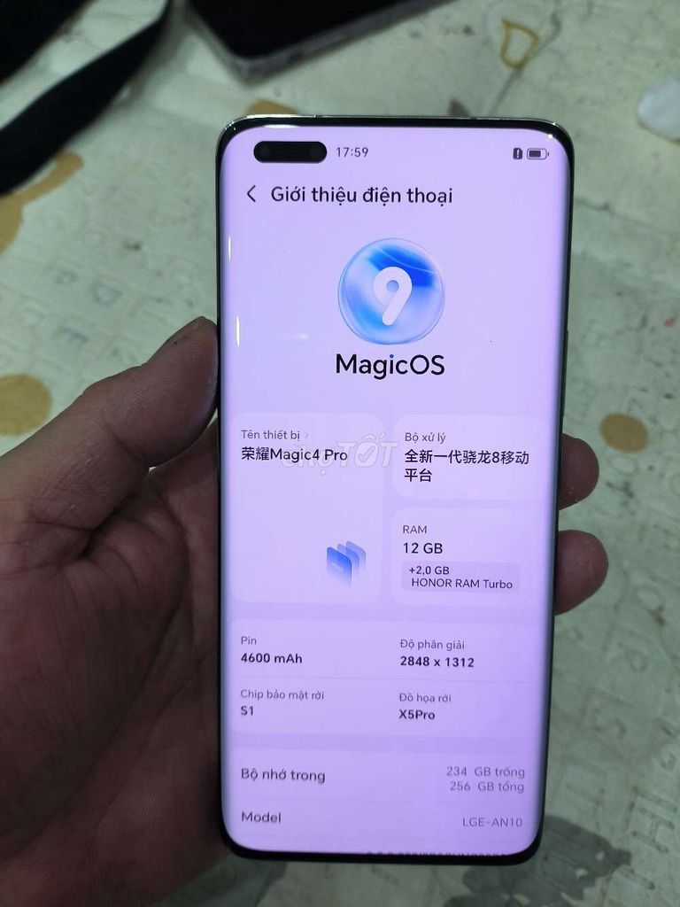 Honor Magic 4Pro 256GB Vàng Lưng da. Mua bán Điện thoại tại Quận Hoàng Mai Hà Nội được đăng bởi Nguyennoi hình 1