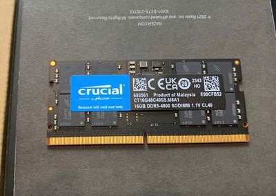 Ram Laptop/ Crucial DDR5 16gb/ 4800hz/ 99%/ 2n BH. Mua bán Linh kiện (RAM, Card...) tại Thành phố Buôn Ma Thuột Đắk Lắk được đăng bởi Quang Đào Minh