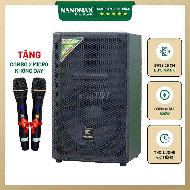 Không dùng Cần pass lại Loa kéo Nanomax S-02 Đen. Mua bán Tivi, Âm thanh tại Thành phố Hội An Quảng Nam được đăng bởi Duy Trần hình 1