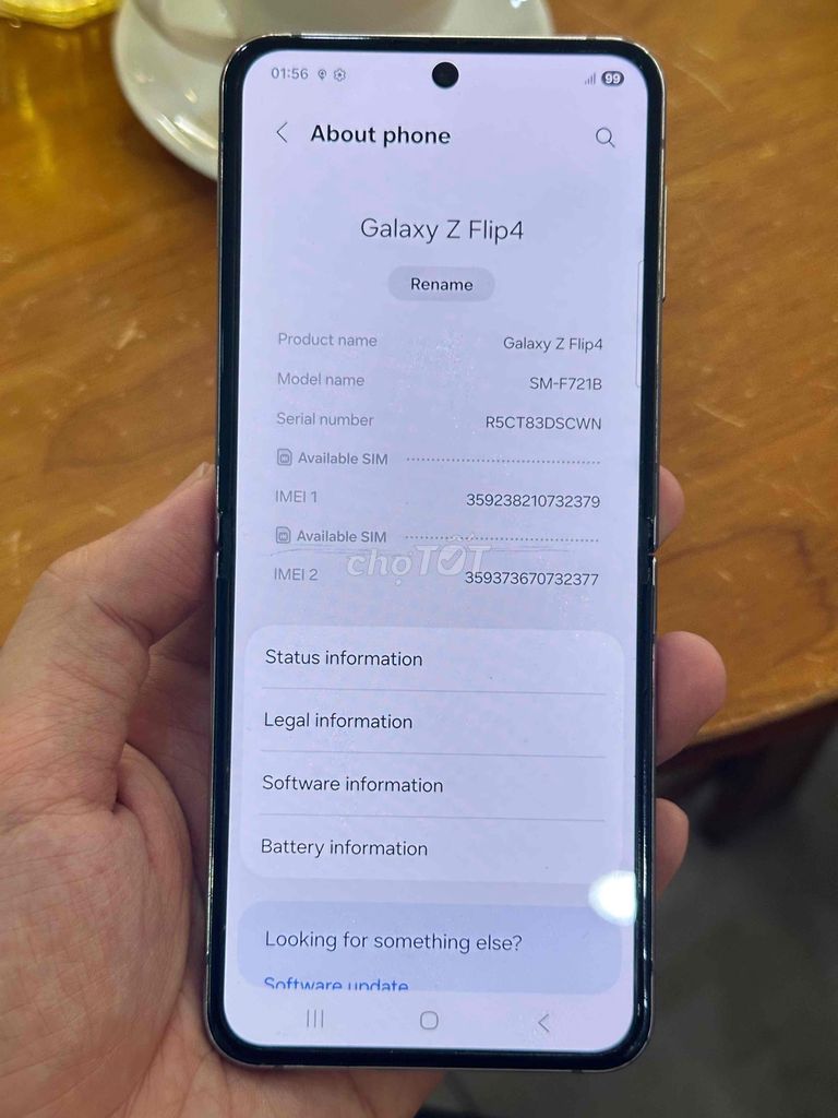 Samsung Galaxy Z Flip4 512GB Xanh dương. Mua bán Điện thoại tại Quận Tân Bình Tp Hồ Chí Minh được đăng bởi Quang Minh hình 1