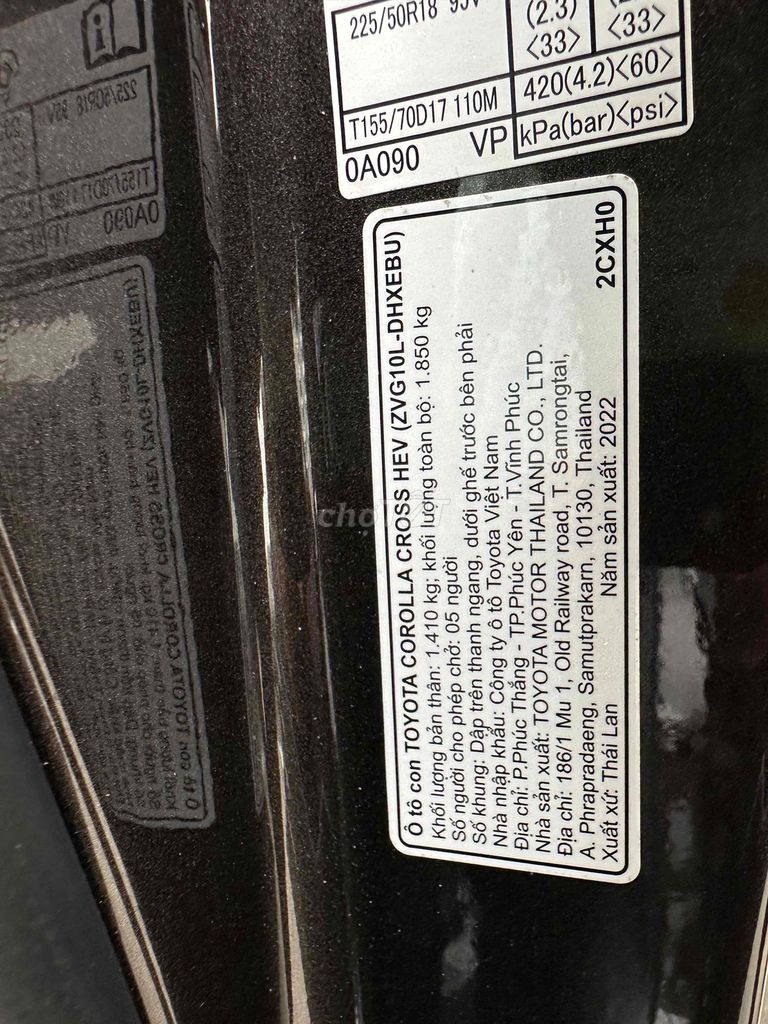 Toyota Corolla Cross 2022 Hybrid 24500 km. Mua bán Ô tô tại Quận Bình Thạnh Tp Hồ Chí Minh được đăng bởi phuongneo hình 18