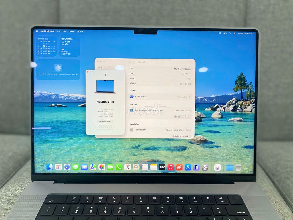 Macbook Pro 16inch 2021 M1 Pro 16GB/512GB Xám. Mua bán Laptop tại Quận 10 Tp Hồ Chí Minh được đăng bởi Lapvn hình 1