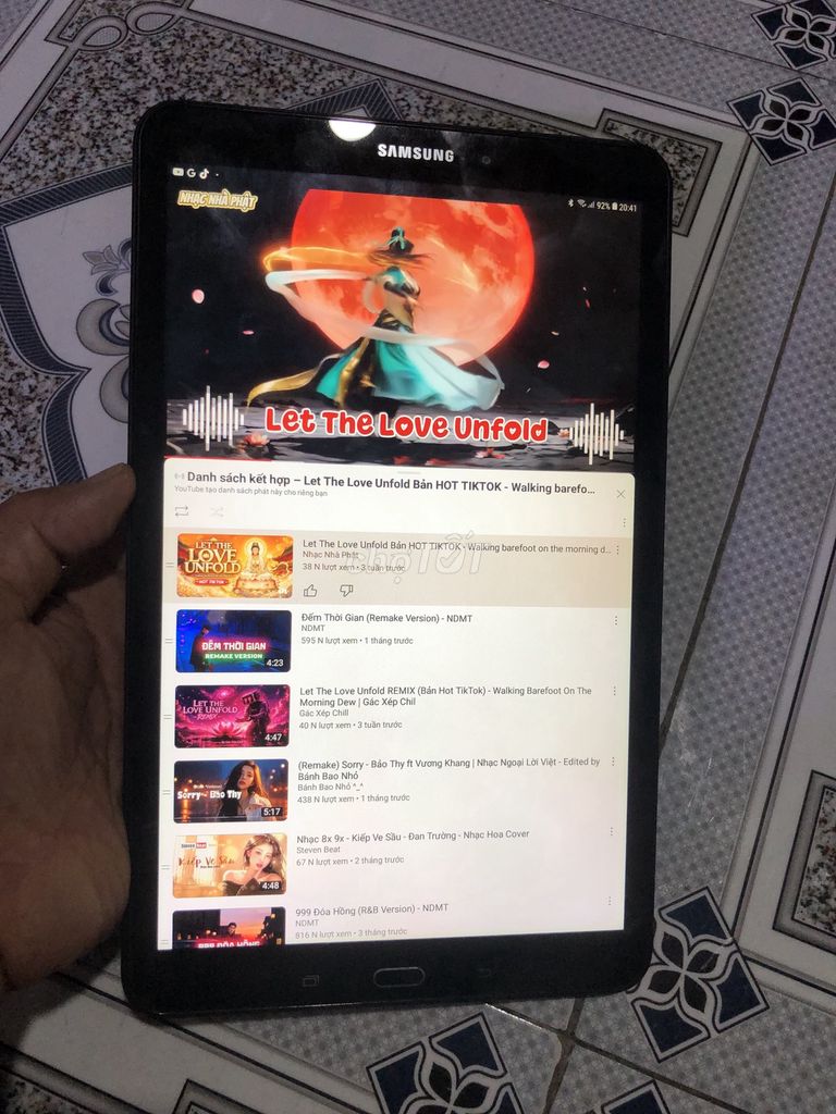 Samsung Galaxy Tab A T585.Màn 10 inch.Nuyên Zin. Mua bán Máy tính bảng tại Quận 12 Tp Hồ Chí Minh được đăng bởi Văn Thành hình 7