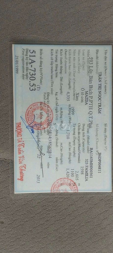 2000 GLX 1.6MT - 100000 km. Mua bán Ô tô tại Huyện Mỏ Cày Nam Bến Tre được đăng bởi Lý Thái Thuận hình 6