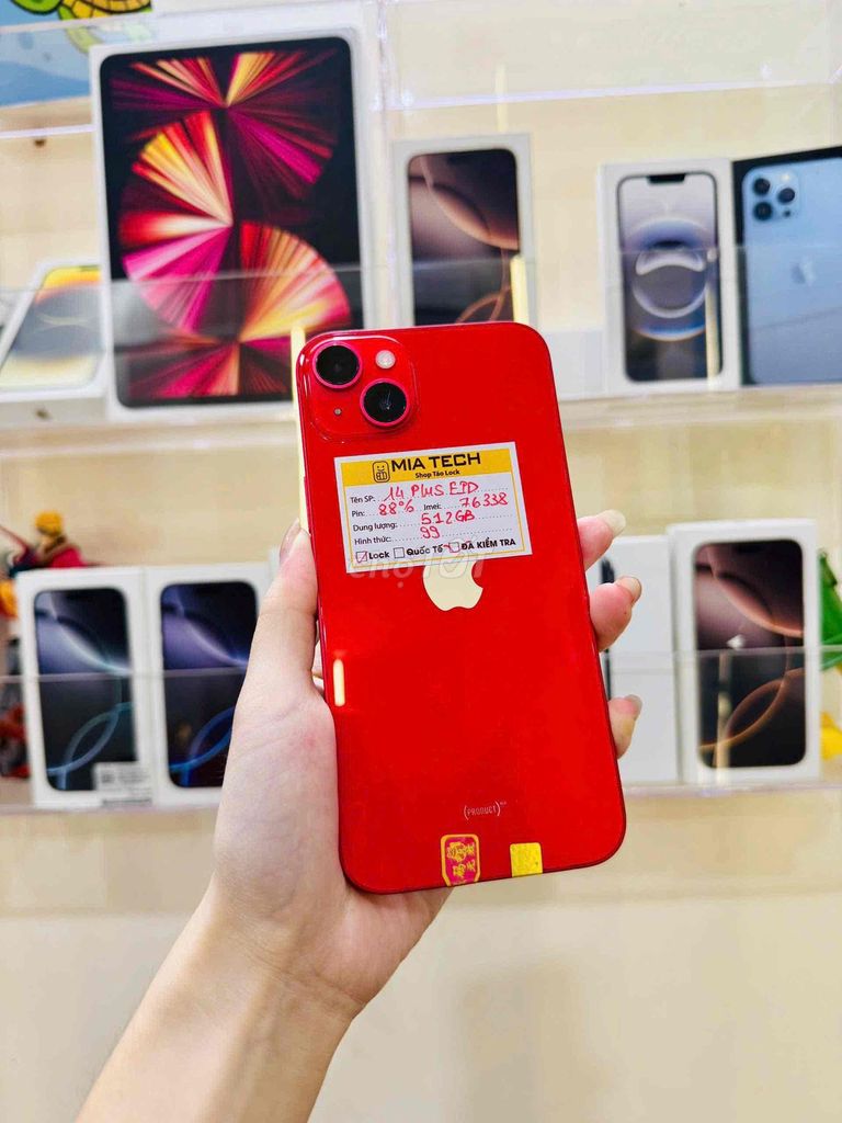 Apple iPhone 14 Plus Lock 512GB Đỏ 2 SIM. Mua bán Điện thoại tại Quận Ba Đình Hà Nội được đăng bởi Huy Trần hình 1