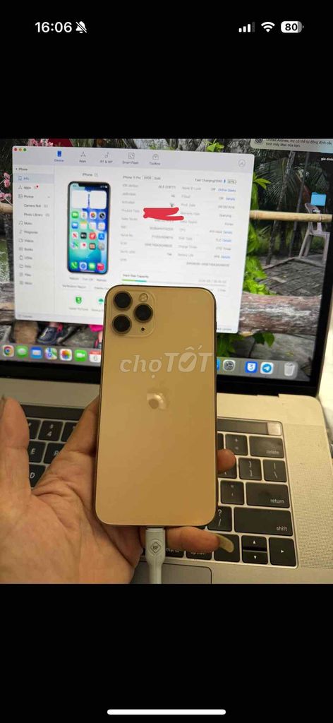 Apple iPhone 11 Pro 64GB Vàng 91%. Mua bán Điện thoại tại Quận Bình Tân Tp Hồ Chí Minh được đăng bởi nguyen van vu hình 1