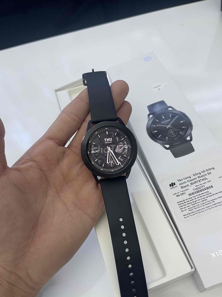 Xiaomi watch s3 47mm đen fullbox còn bh 9tháng hãn