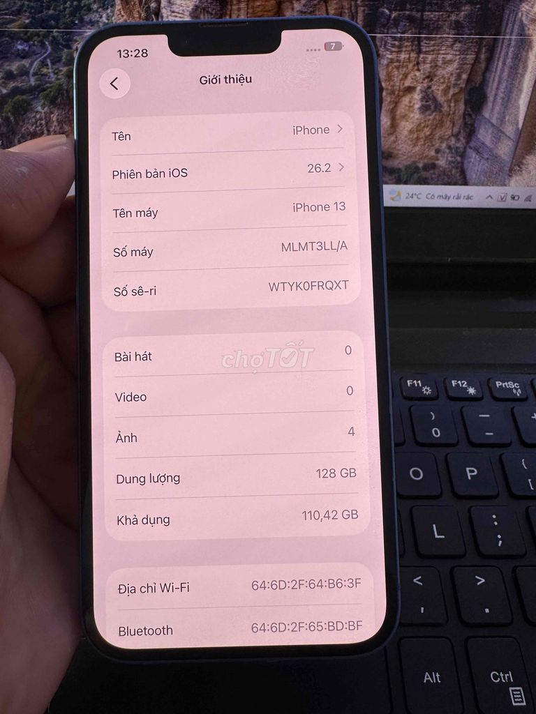 iPhone 13 128GB Xanh 99%. Mua bán Điện thoại tại Quận 6 Tp Hồ Chí Minh được đăng bởi QUỐC THIÊN BÁN GÓP 0 ĐỒNG  hình 1