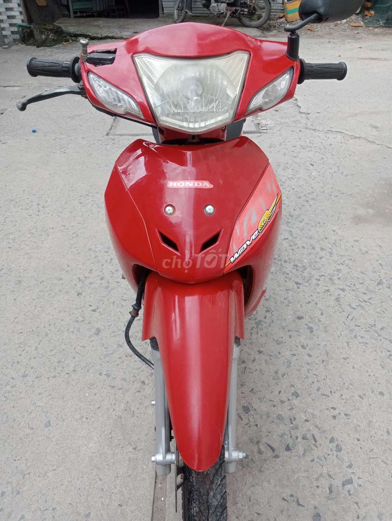 Мопед Honda Wave Alpha красный