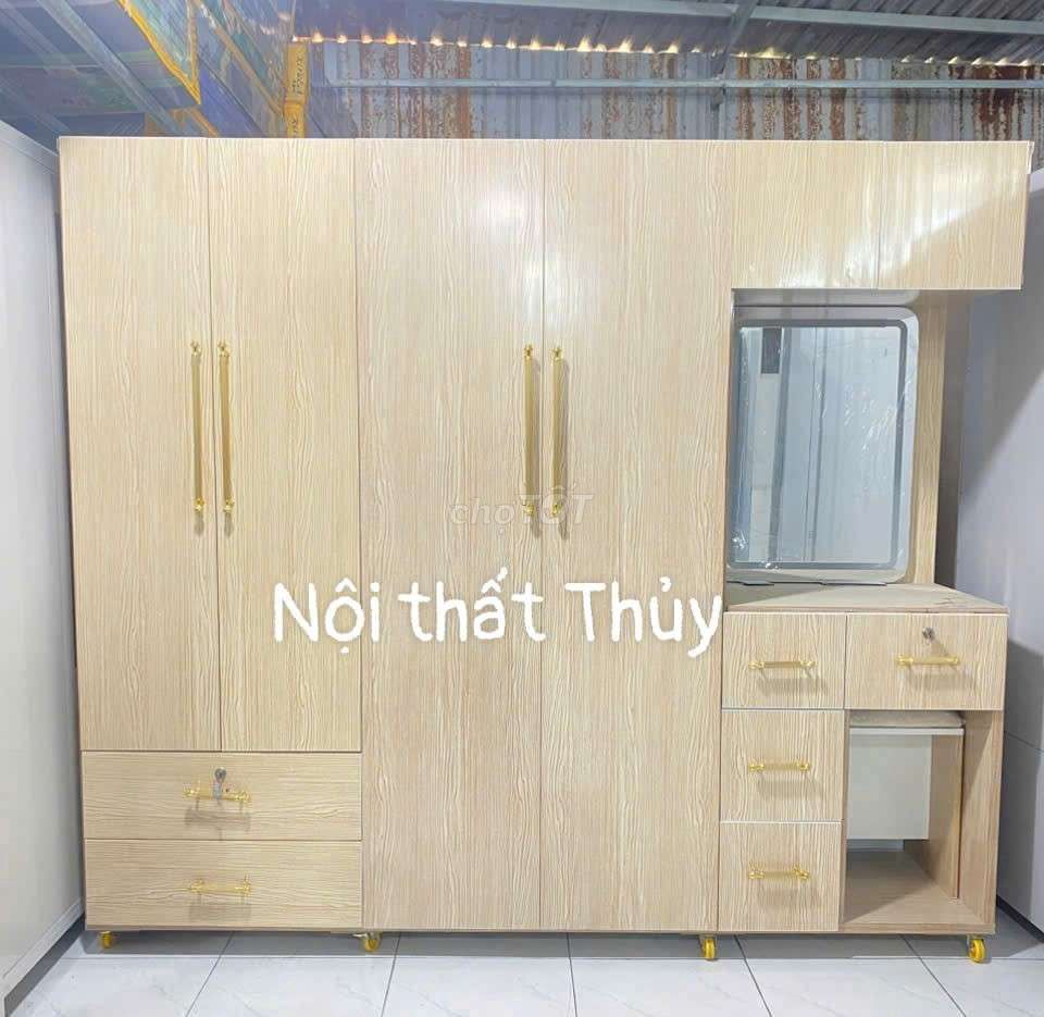 Tủ quần áo nhựa Đài Loan liền bàn trang điểm . Mua bán Tủ, kệ gia đình tại Quận Tân Bình Tp Hồ Chí Minh được đăng bởi Phương thủy hình 1
