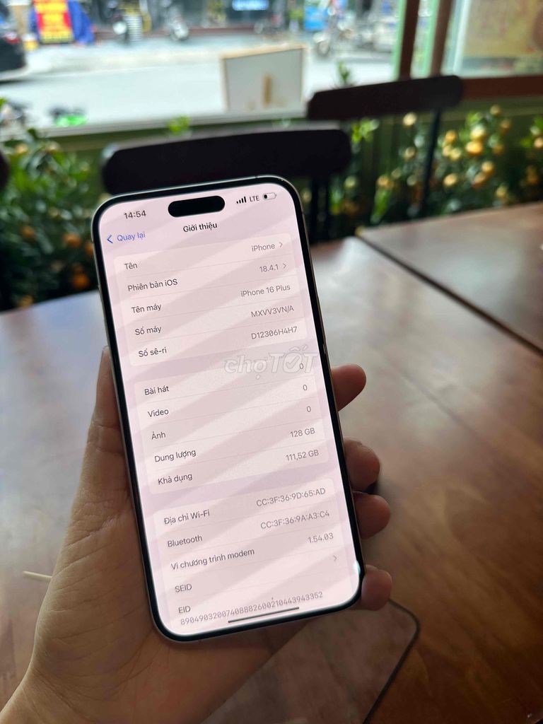 iPhone 16 Plus 128GB Trắng VN/A. Mua bán Điện thoại tại Huyện Gia Lâm Hà Nội được đăng bởi Tùng HN hình 1
