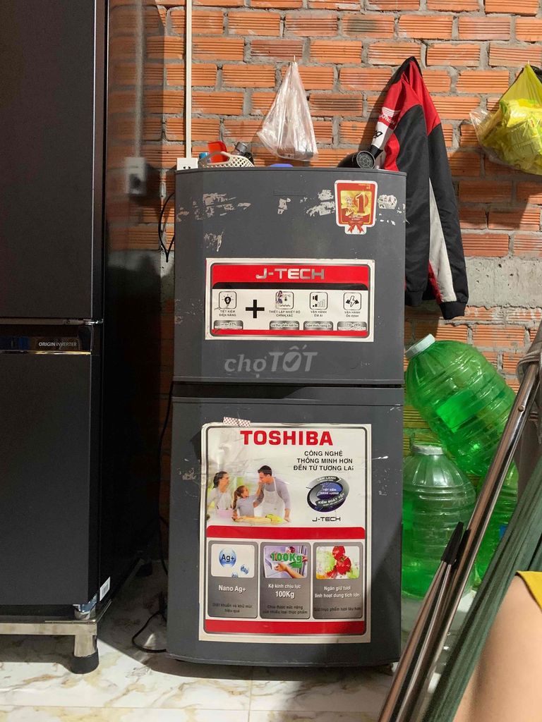 Tủ lạnh Toshiba J-Tech 100Kg Xám. Mua bán Tủ lạnh tại Huyện Tân Trụ Long An được đăng bởi tú hình 1