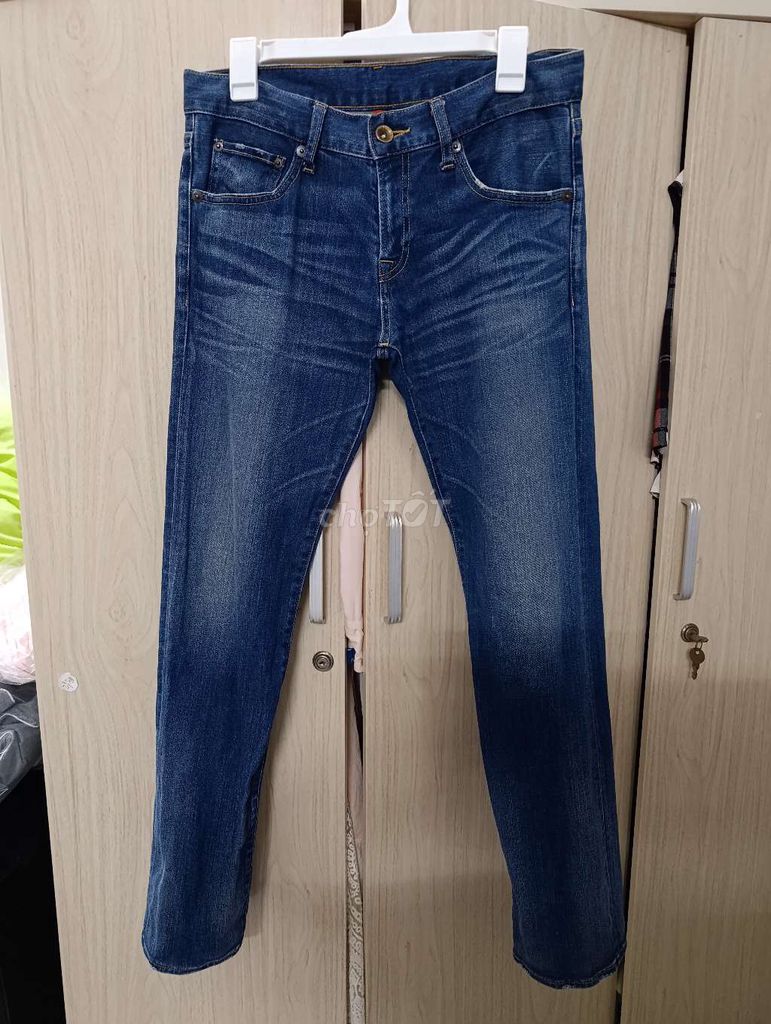 Quần jean Uniqlo Nam Cotton Xanh 31. Mua bán Quần áo tại Quận 1 Tp Hồ Chí Minh được đăng bởi Đồ Seconhand Vintage hình 1