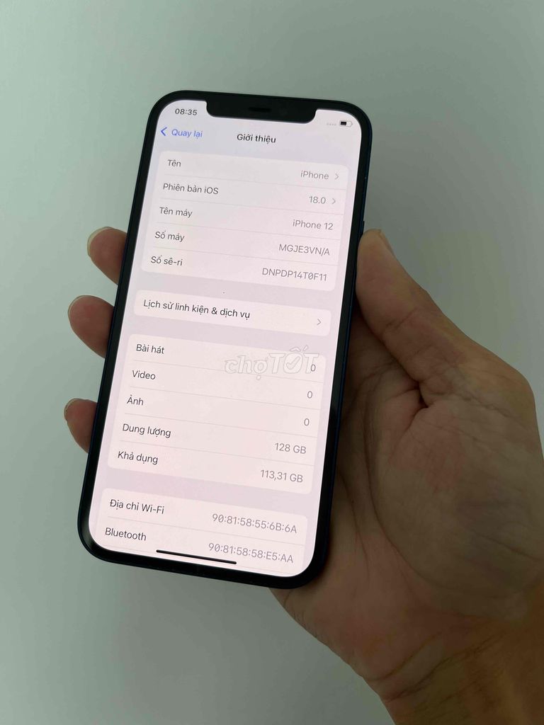 iphone 12 128Gb chính hãng Vna đẹp 98.5%