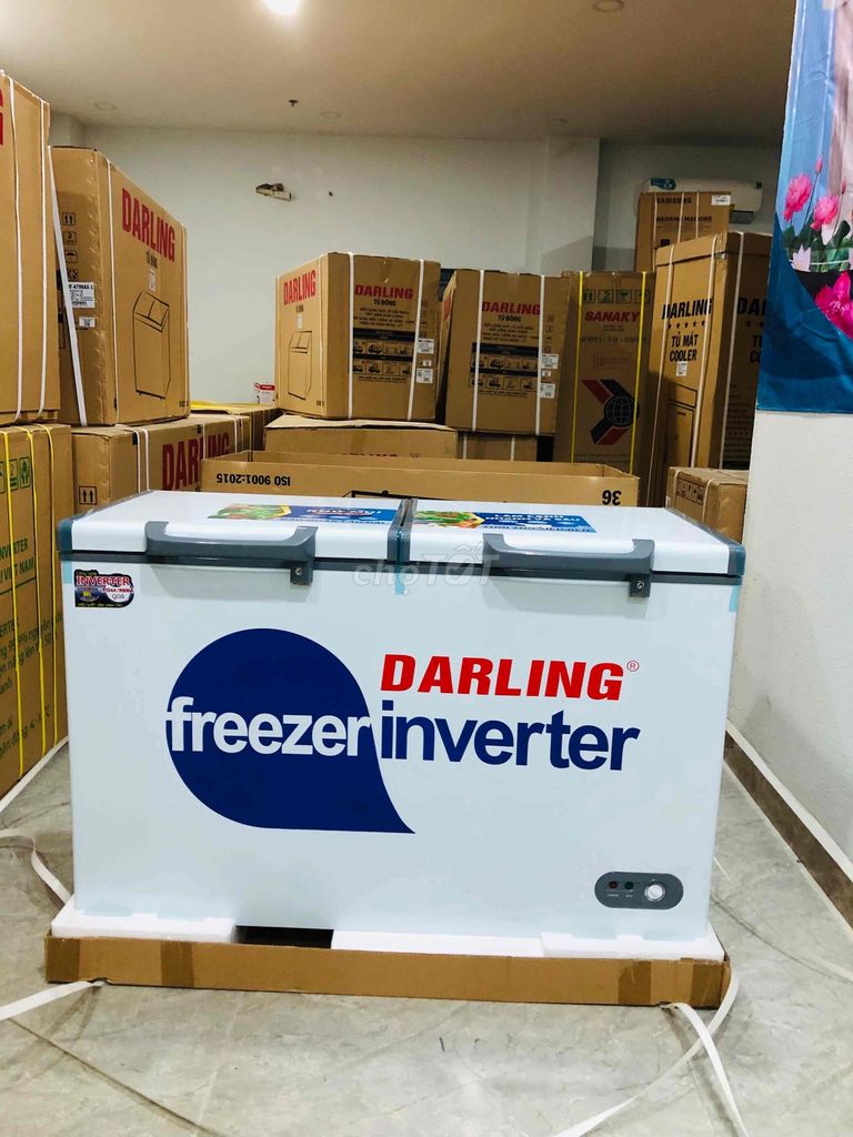 Xả kho tủ đông mát Darling inverter 350L mới 💯