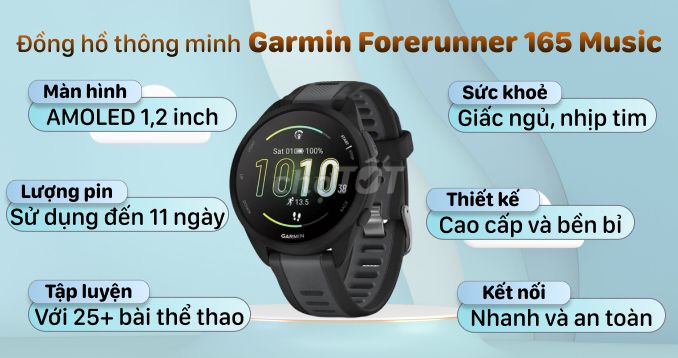 Cần bán Đồng hồ thông minh Garmin Forerunner 165