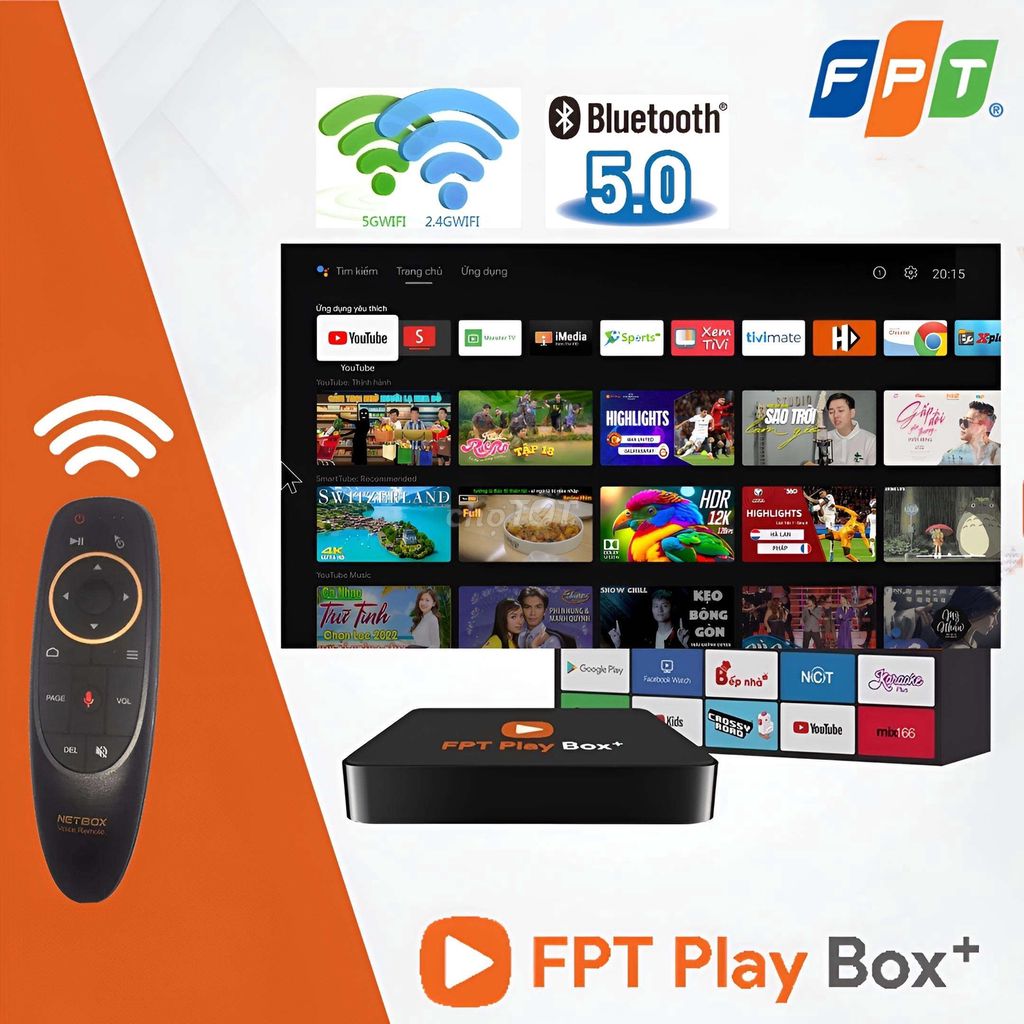 FPT PLAY BOX S400 + REMOTE GIỌNG NÓI NETBOX V2