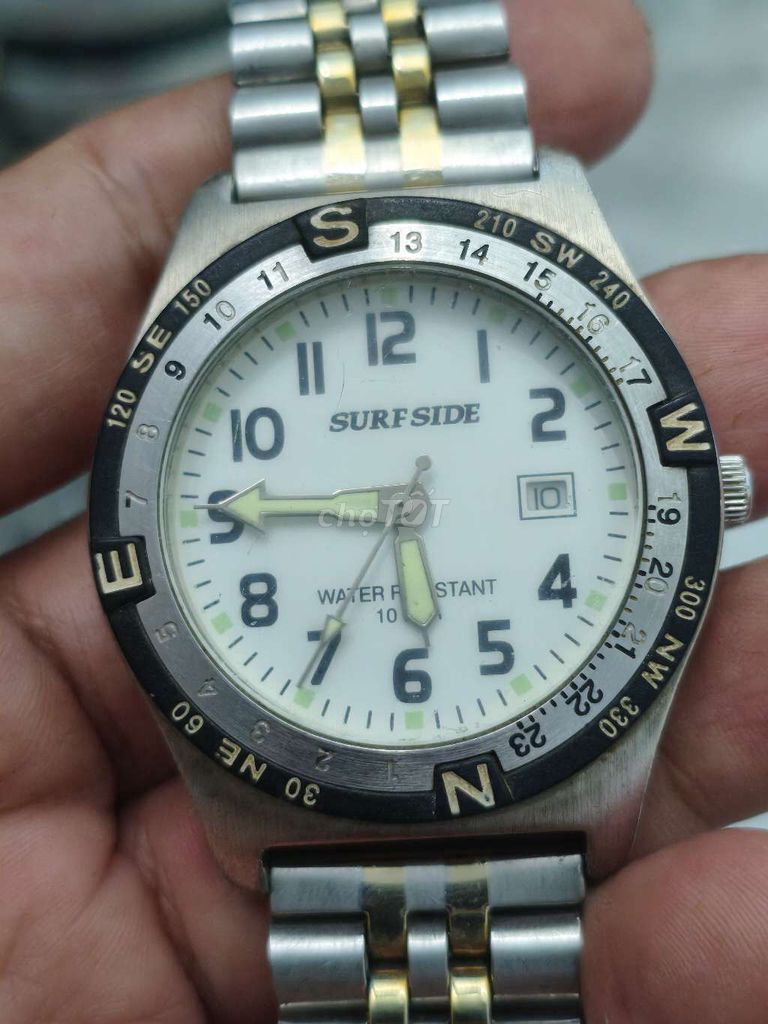 Đồng hồ Nhật(trắng)40mm,1 lịch,niềng xoay,dạ quang. Mua bán Đồng hồ tại Thành phố Huế Thừa Thiên Huế được đăng bởi Shop LucyHoang hình 1