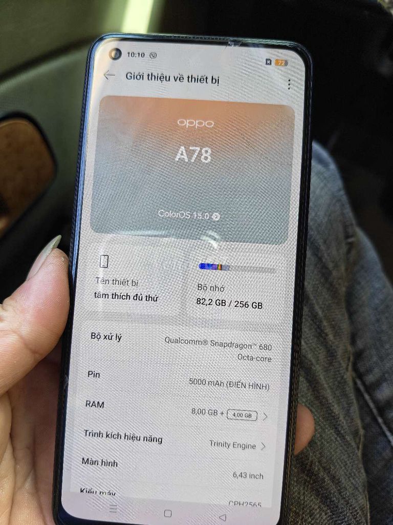 Oppo A78 256GB Đen. Mua bán Điện thoại tại Thành phố Quảng Ngãi Quảng Ngãi được đăng bởi Tâm hình 1