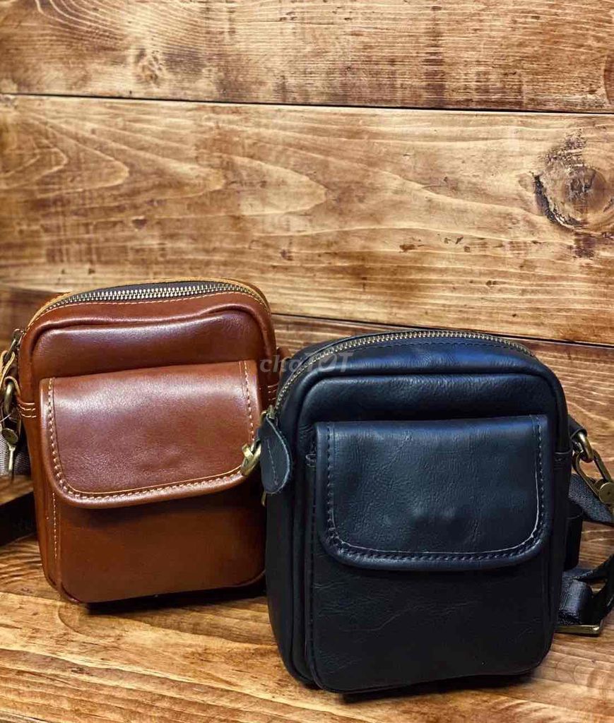 Mẫu túi đeo chéo da bò nhỏ gọn dành cho nam và nữ. Mua bán Túi xách tại Huyện Kiến Thuỵ Hải Phòng được đăng bởi  Nguyễn Minh Châu hình 1