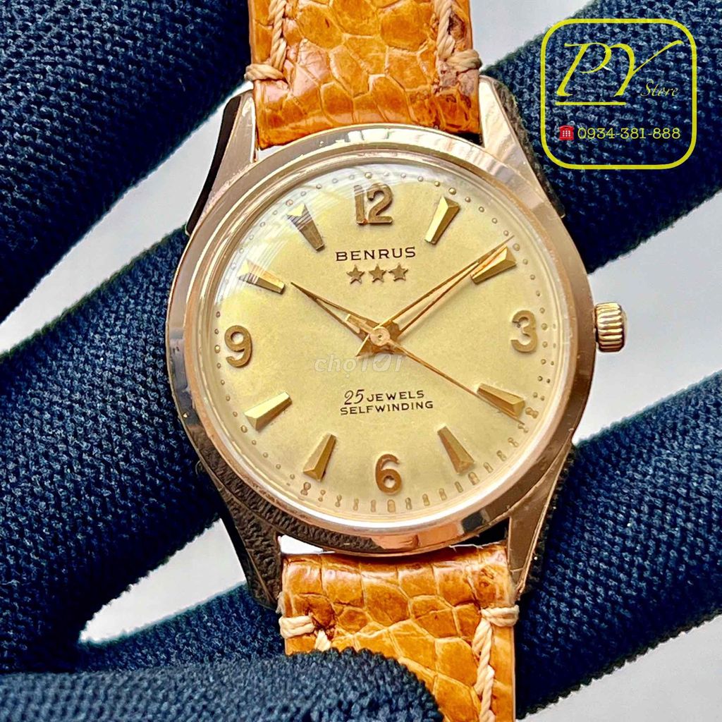 Đồng hồ Benrus 3sao Automatic 1960. Mua bán Đồ sưu tầm, đồ cổ tại Huyện Chợ Mới An Giang được đăng bởi PY Nguyễn hình 1