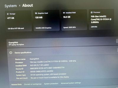 Cần bán Laptop HP 15s fq2716TU i31115G4/16gb/512gb. Mua bán Laptop tại Huyện Lương Tài Bắc Ninh được đăng bởi Ken