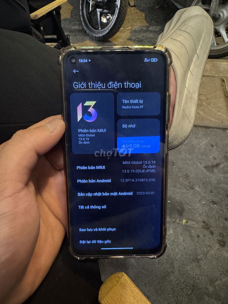 Xiaomi Redmi Note 9T 128GB Đen. Mua bán Điện thoại tại Quận Tây Hồ Hà Nội được đăng bởi Nam Võ hình 1