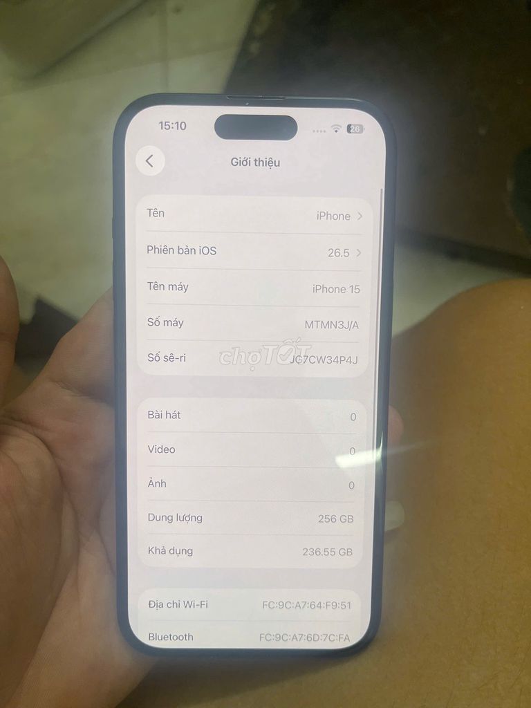 Apple iPhone 15 256GB Nhật Bản Nguyên zin. Mua bán Điện thoại tại Quận Nam Từ Liêm Hà Nội được đăng bởi Nguyễn Dương hình 1