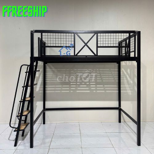 Giường tầng sắt 1mx2m Đen. Mua bán Giường, chăn ga gối nệm tại Quận Bình Thạnh Tp Hồ Chí Minh được đăng bởi NỘI THẤT LÂM GIA hình 1