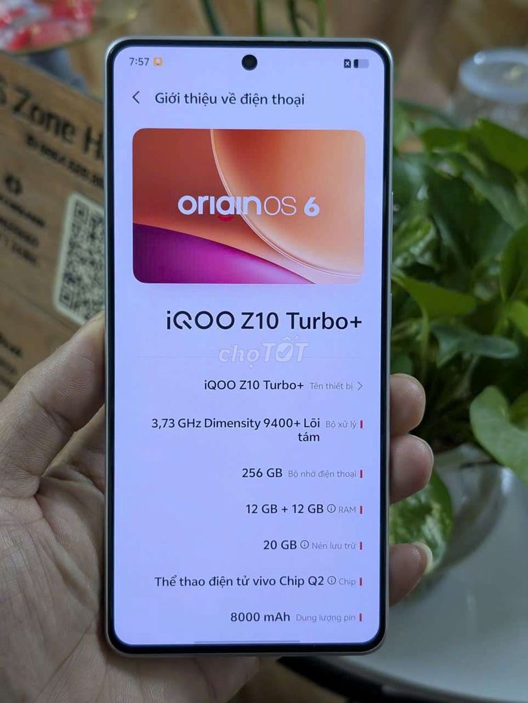 iQOO Z10 Turbo+ 256GB Trắng. Mua bán Điện thoại tại Thị xã Sơn Tây Hà Nội được đăng bởi lâm hình 1
