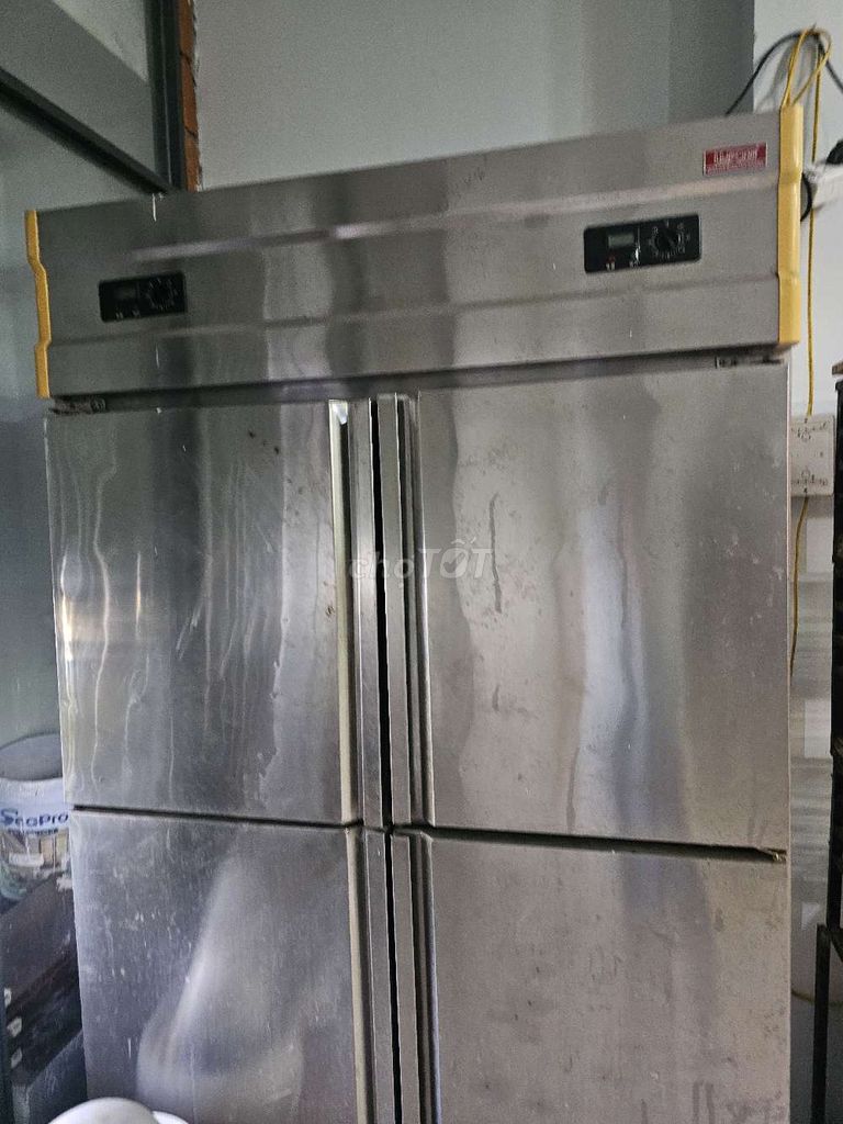 Tủ đông Inox 4 cánh 2 dàn lạnh. Mua bán Tủ lạnh tại Thành phố Nha Trang Khánh Hòa được đăng bởi Thúy Kim hình 1