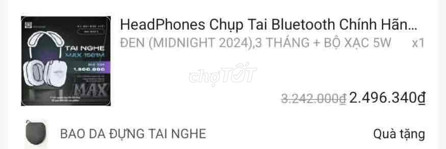 Tai nghe chụp tai MAX 1501M Đen Bluetooth. Mua bán Tivi, Âm thanh tại Thành phố Thủ Dầu Một Bình Dương được đăng bởi bích Chi hình 1