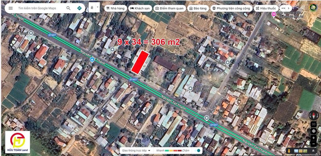 Bán lô đất 150 m2; đường Nguyễn Tất Thành. - Hội An; giá 4,3 ty