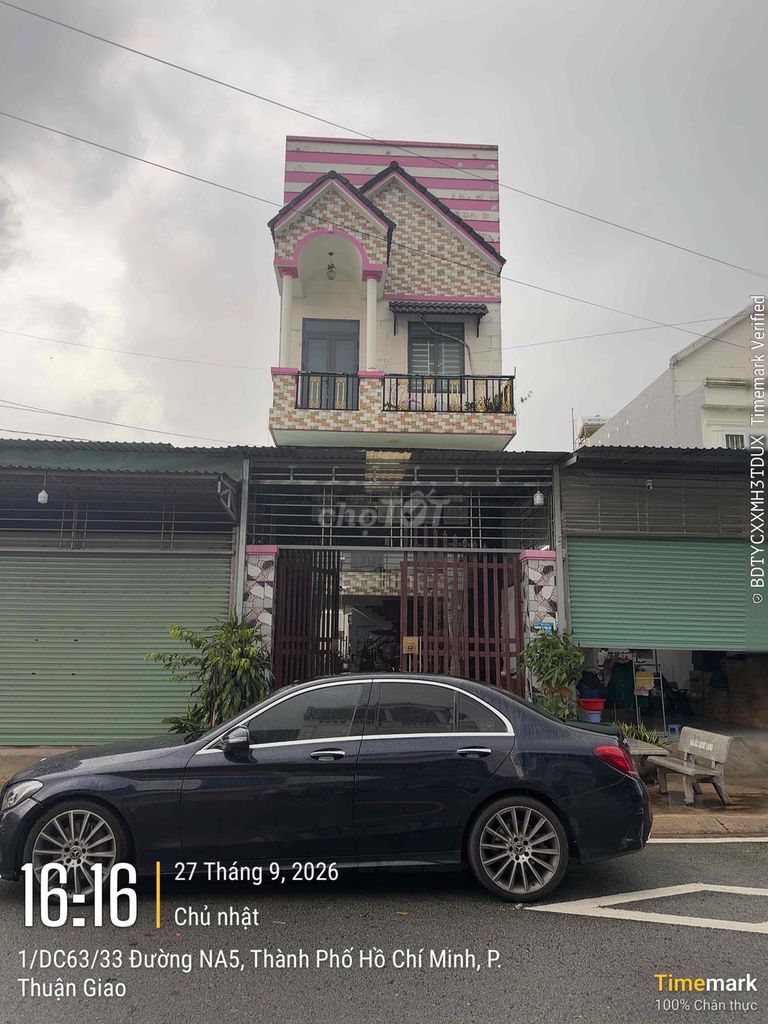 cần bán căn nhà 1 trệt 2 lầu kdc vietsing dt 100m2