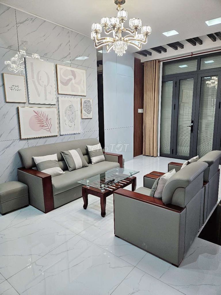 Bộ sofa vải bọc cao cấp Xám Như mới 99%. Mua bán Bàn ghế tại Quận 8 Tp Hồ Chí Minh được đăng bởi Thuỷ Tiên hình 1