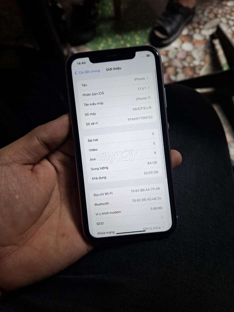 IPhone 11 tím 64gb lock zin all . Mua bán Điện thoại tại Quận Bình Tân Tp Hồ Chí Minh được đăng bởi V I N H hình 1