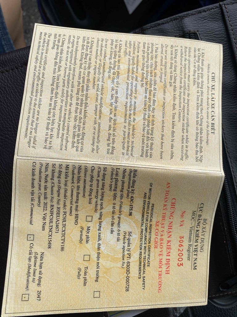 xe cẩu hino fc . thùng 6.1 m. sx 2022. Mua bán Xe tải, xe ben tại Thành phố Thuận An Bình Dương được đăng bởi PHƯƠNG XE TẢI hình 4