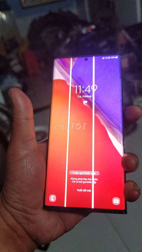 Samsung Note20 Ultra 2 sọc màn hình. Mua bán Điện thoại tại Thị xã Cai Lậy Tiền Giang được đăng bởi Doan van khanh hình 1