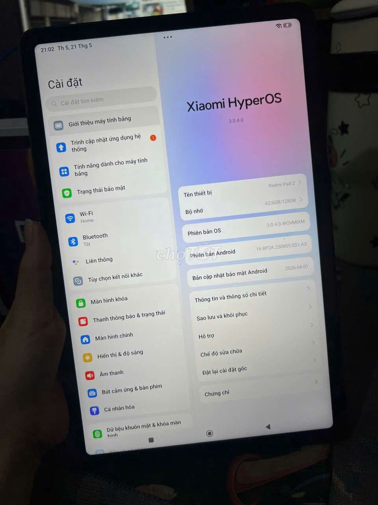 Xiaomi Redmi Pad 2 128GB Xám. Mua bán Máy tính bảng tại Quận 1 Tp Hồ Chí Minh được đăng bởi Lê Quang Triều hình 1