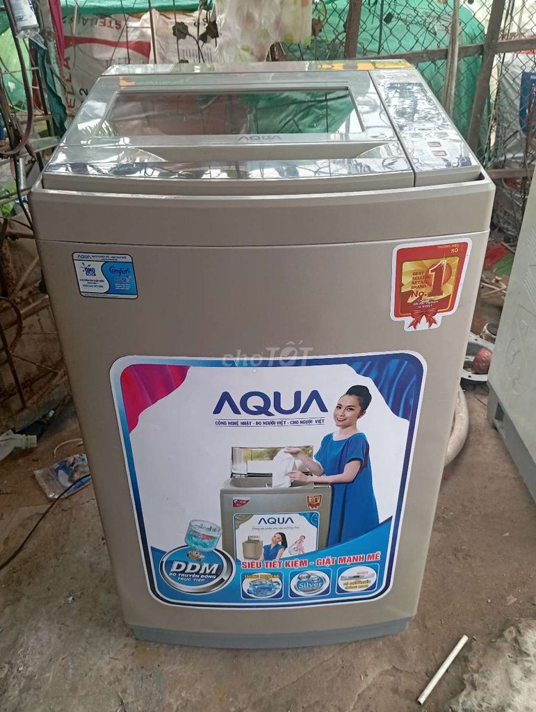 Máy giặt AQUA 7.2KG máy đẹp BH6TH