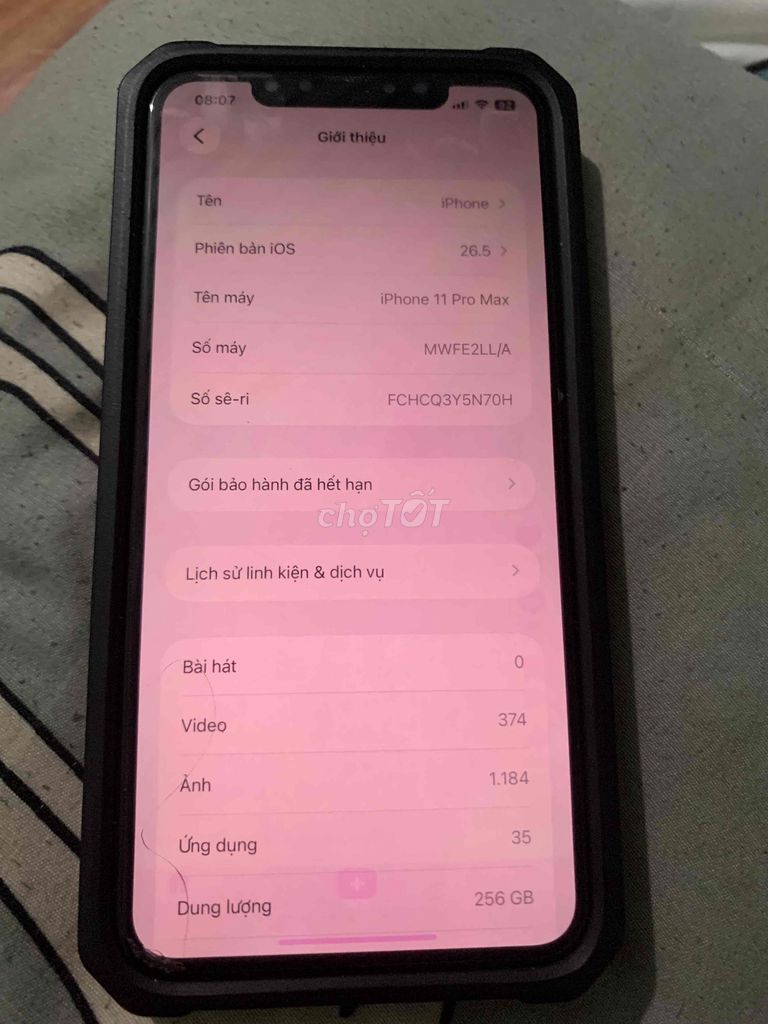Apple iPhone 11 Pro Max 256GB Mất Face ID. Mua bán Điện thoại tại Thành phố Pleiku Gia Lai được đăng bởi Daniel Phan hình 1