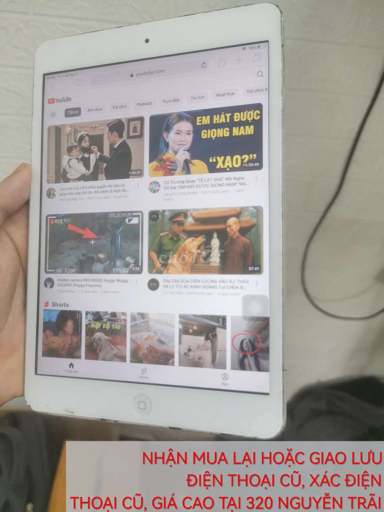 Ipad mini 2 chỉ 700k ở T Plus Mobile. Mua bán Máy tính bảng tại Thành phố Huế Thừa Thiên Huế được đăng bởi T PLUS MOBILE MUA BÁN ĐIỆN THOẠI hình 3