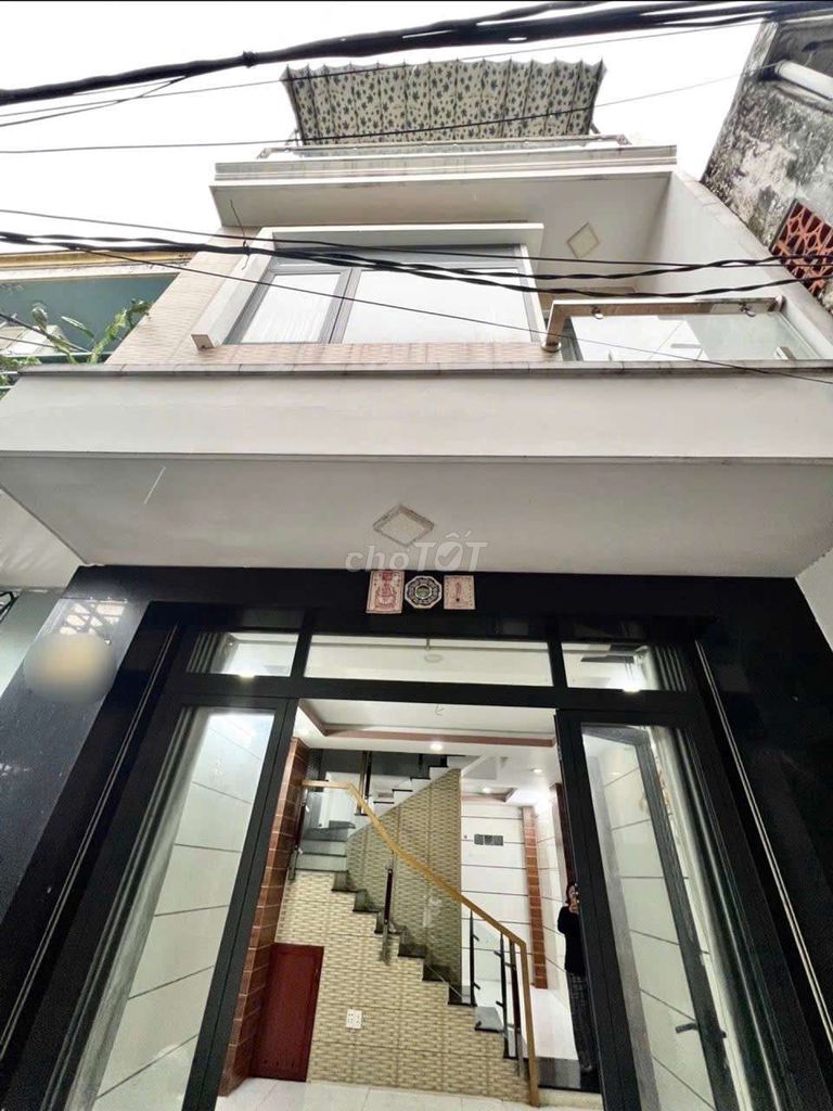 NHÀ 3 TẦNG - TÂN HOÀ ĐÔNG - 4X9M - HẺM XE HƠI - SỔ ĐẸP HOÀN CÔNG  