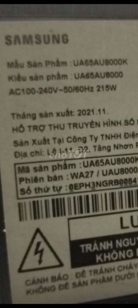 Thanh lý Smart TV Samsung 65 inch 4k - T11/ 2021