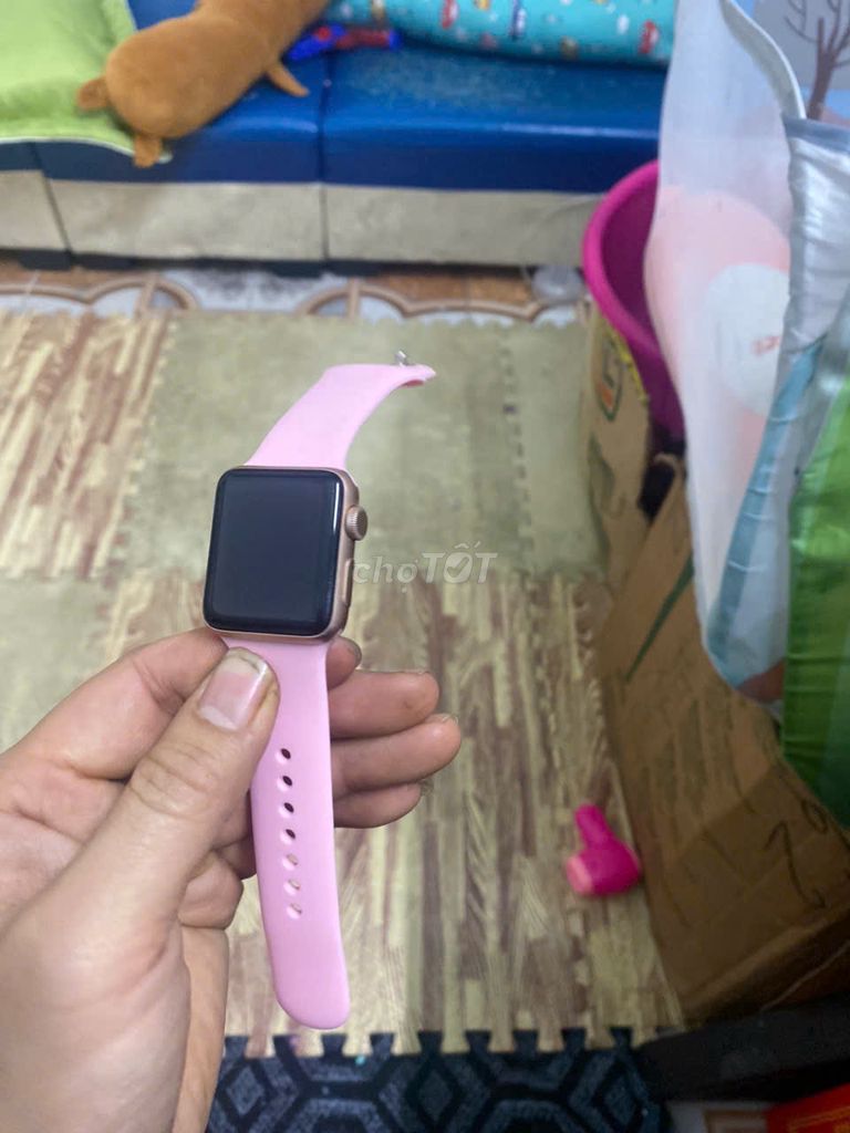 Apple watch series 3 38mm  nhôm  vằng  x