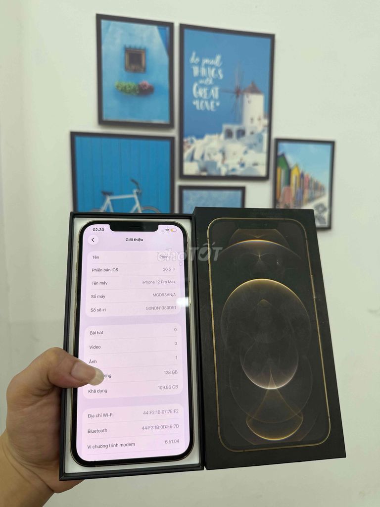 Apple iPhone 12 Pro Max 128GB Vàng VN/A 100%. Mua bán Điện thoại tại Quận Đống Đa Hà Nội được đăng bởi Tùng Táo Mobile hình 1