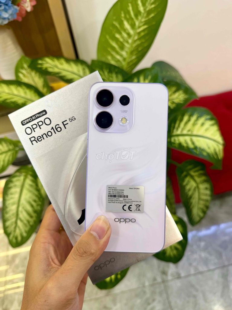 Oppo Reno 16F 5G 8GB/128GB tím. Mua bán Điện thoại tại Thành phố Đà Lạt Lâm Đồng được đăng bởi HD mobile Bán IPhone Trả Góp hình 1