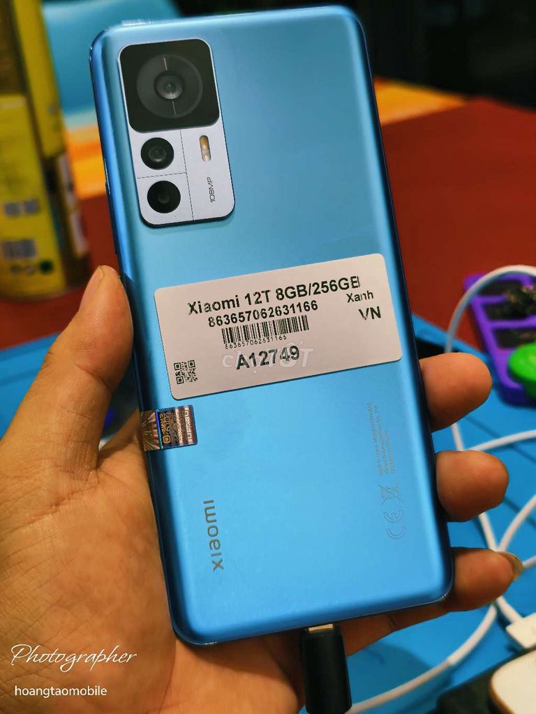 Xiaomi 12T 256GB Xanh Đã sử dụng. Mua bán Điện thoại tại Quận Tân Bình Tp Hồ Chí Minh được đăng bởi Táo Bán Lổ hình 1