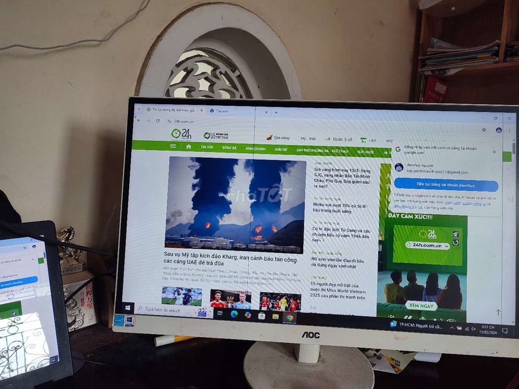 Màn hình AOC 27 inch có sọc đứng. Mua bán Máy tính để bàn tại Thành phố Vinh Nghệ An được đăng bởi Hải hình 1